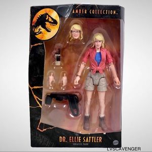 Jurassic World Amber Collection Dr. Ellie Sattler 6" Action Figure!